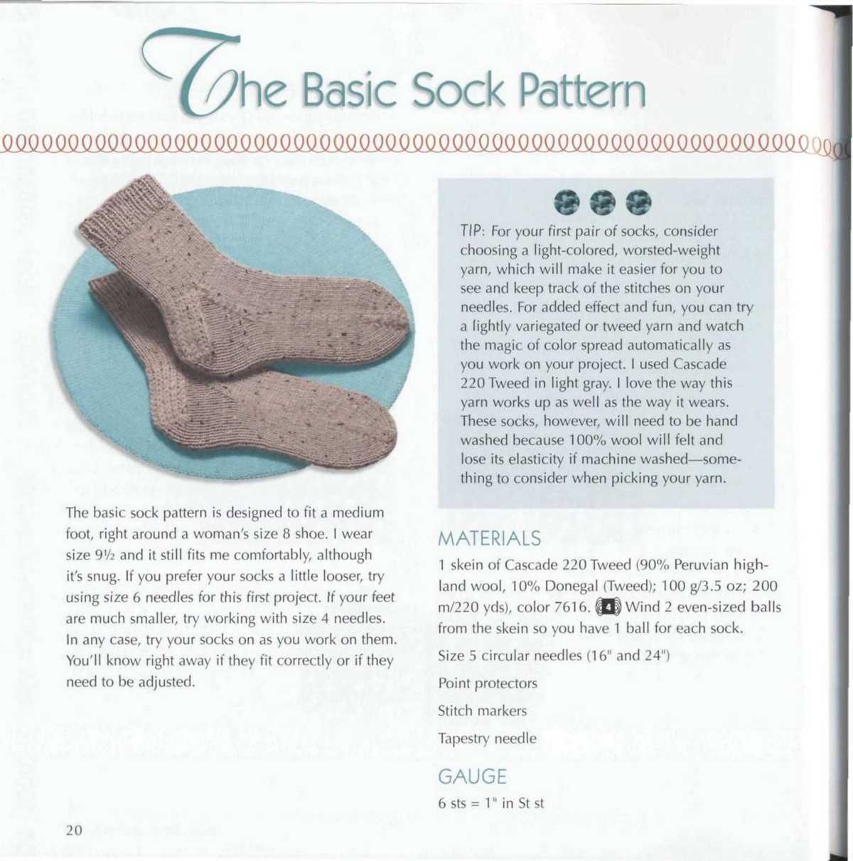 Sock knitting pattern 7 little words