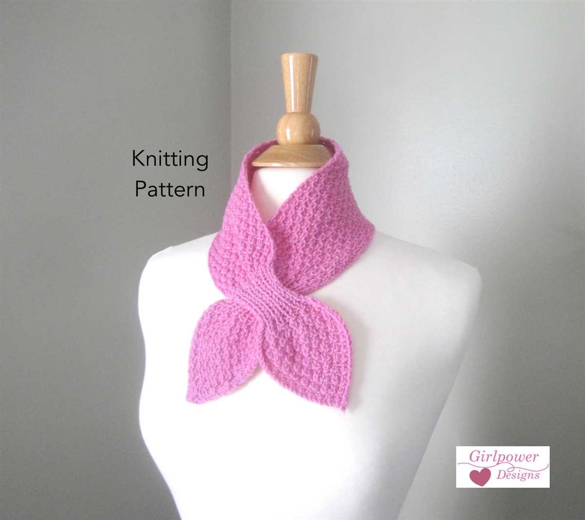 Neck scarf knitting pattern