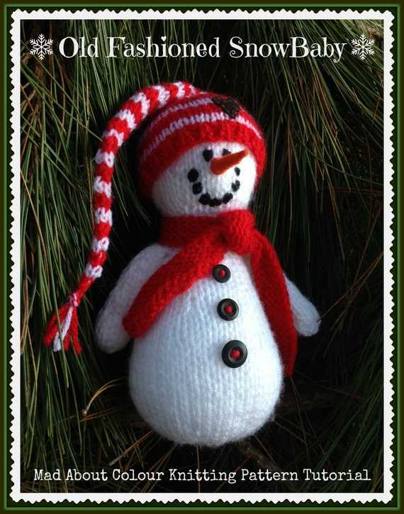 Knitting snowman pattern