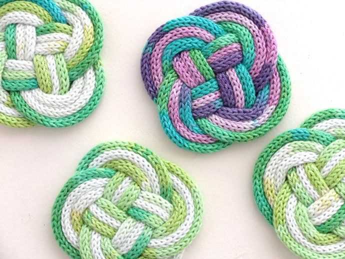 Knitted coasters free patterns
