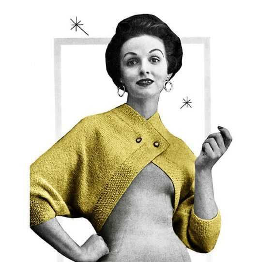 Vintage shrug knitting pattern