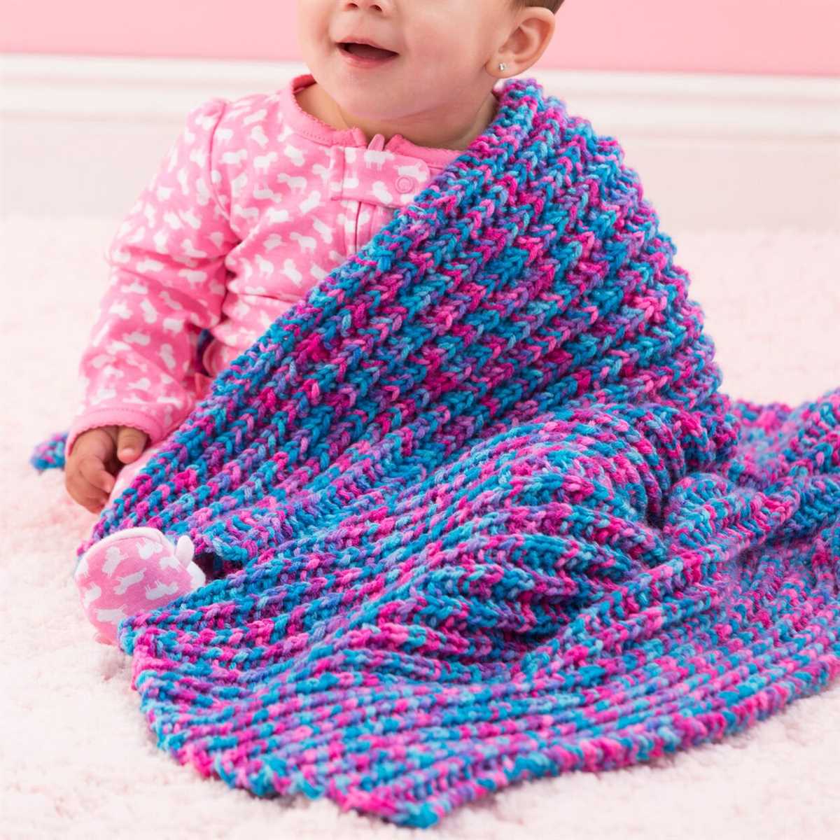 Red heart free knitting patterns for baby blankets