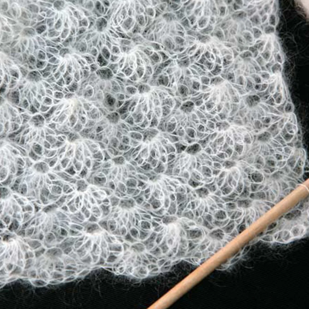 Mohair throw knitting pattern