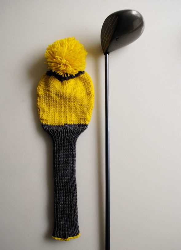 Easy golf club cover knitting pattern