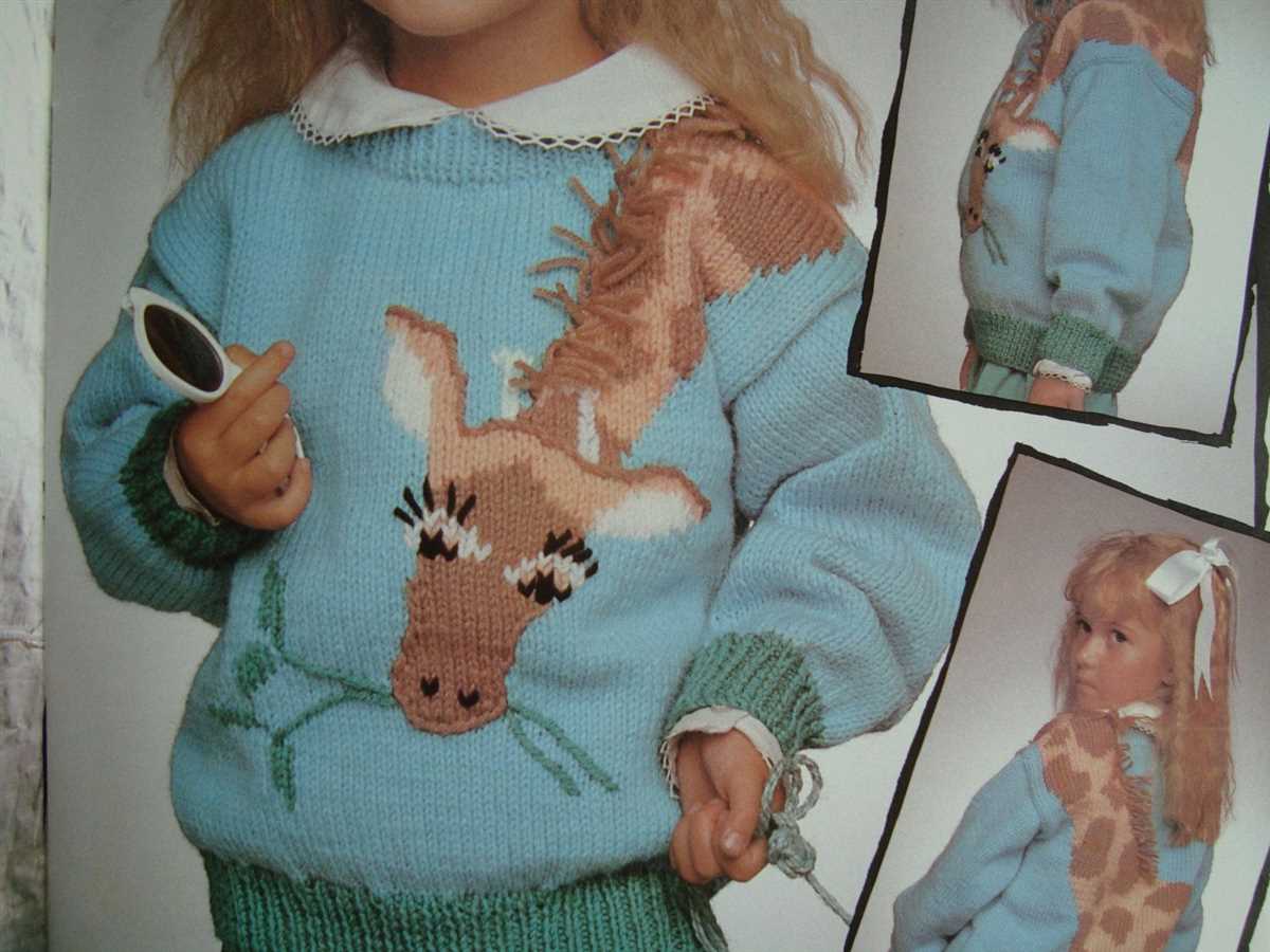Giraffe jumper knitting pattern