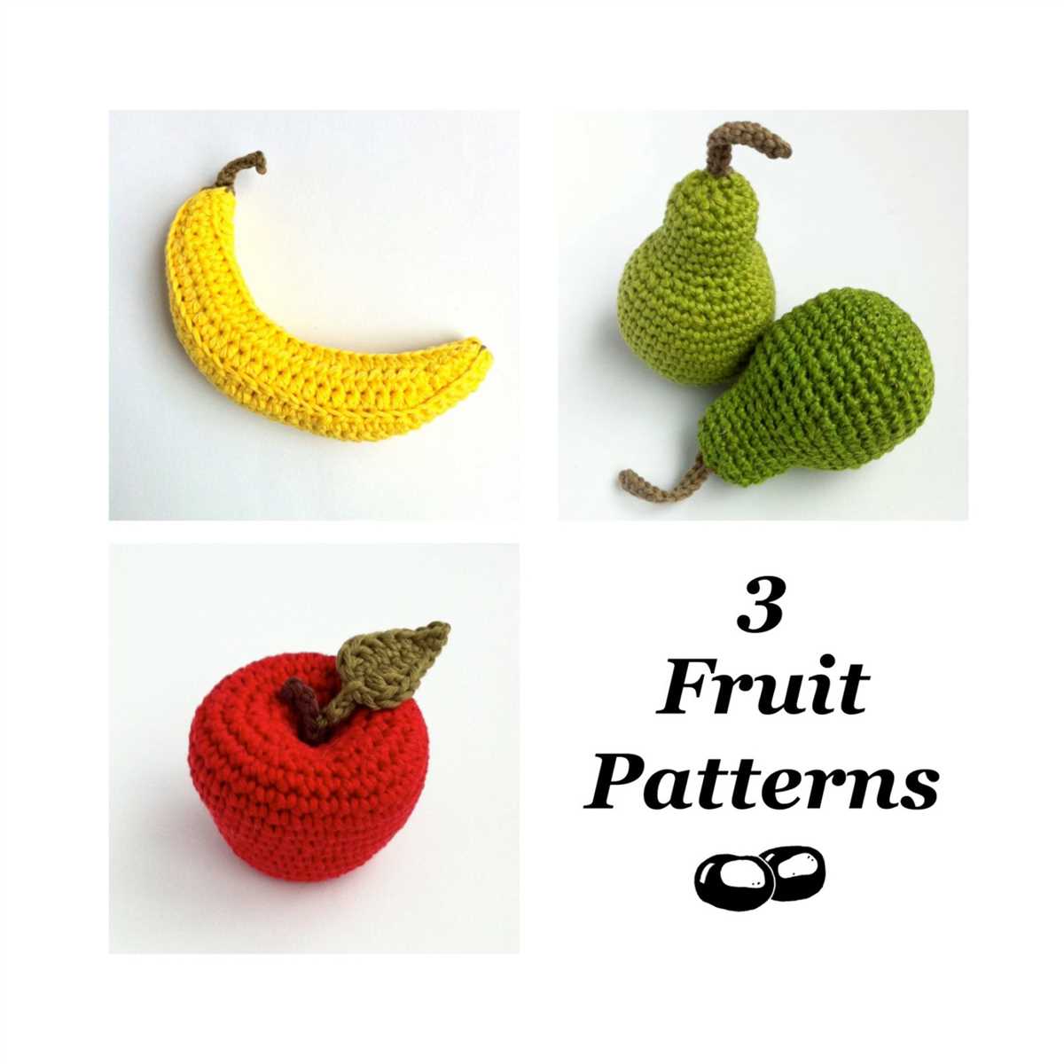Knitted banana pattern