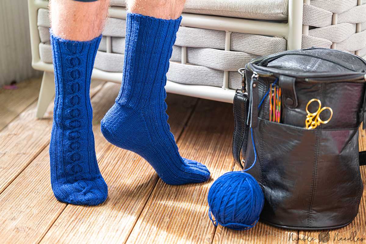 Easy knit sock pattern circular needles