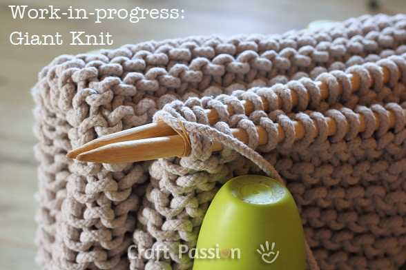 Knitted bath mat pattern