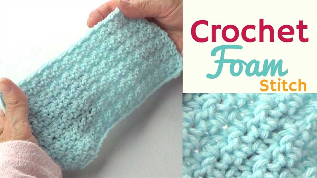 Seafoam stitch knitting pattern