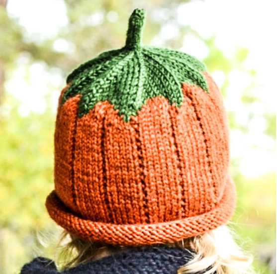Free knitting pattern for pumpkin hat