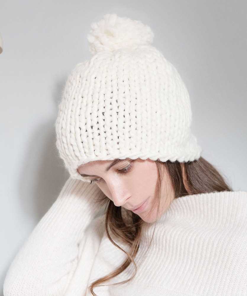 Super bulky yarn hat knitting pattern