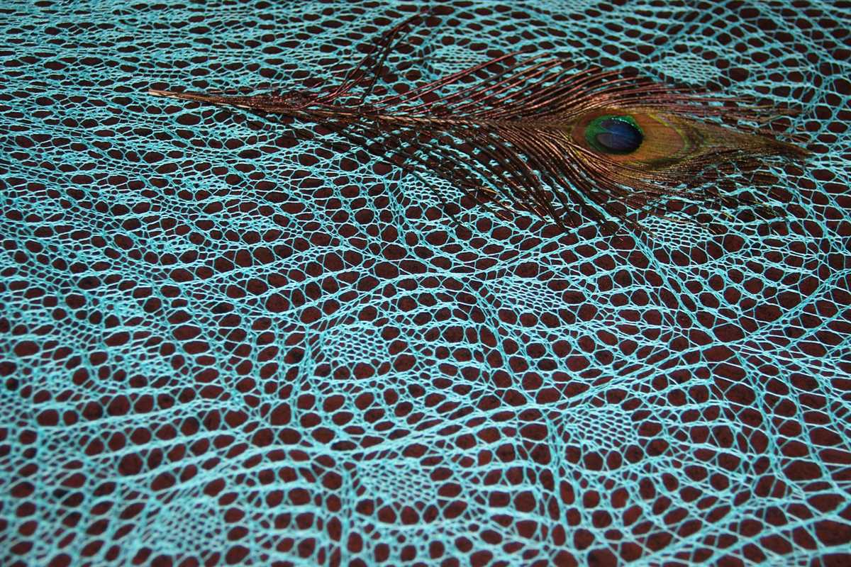 Peacock knitting pattern