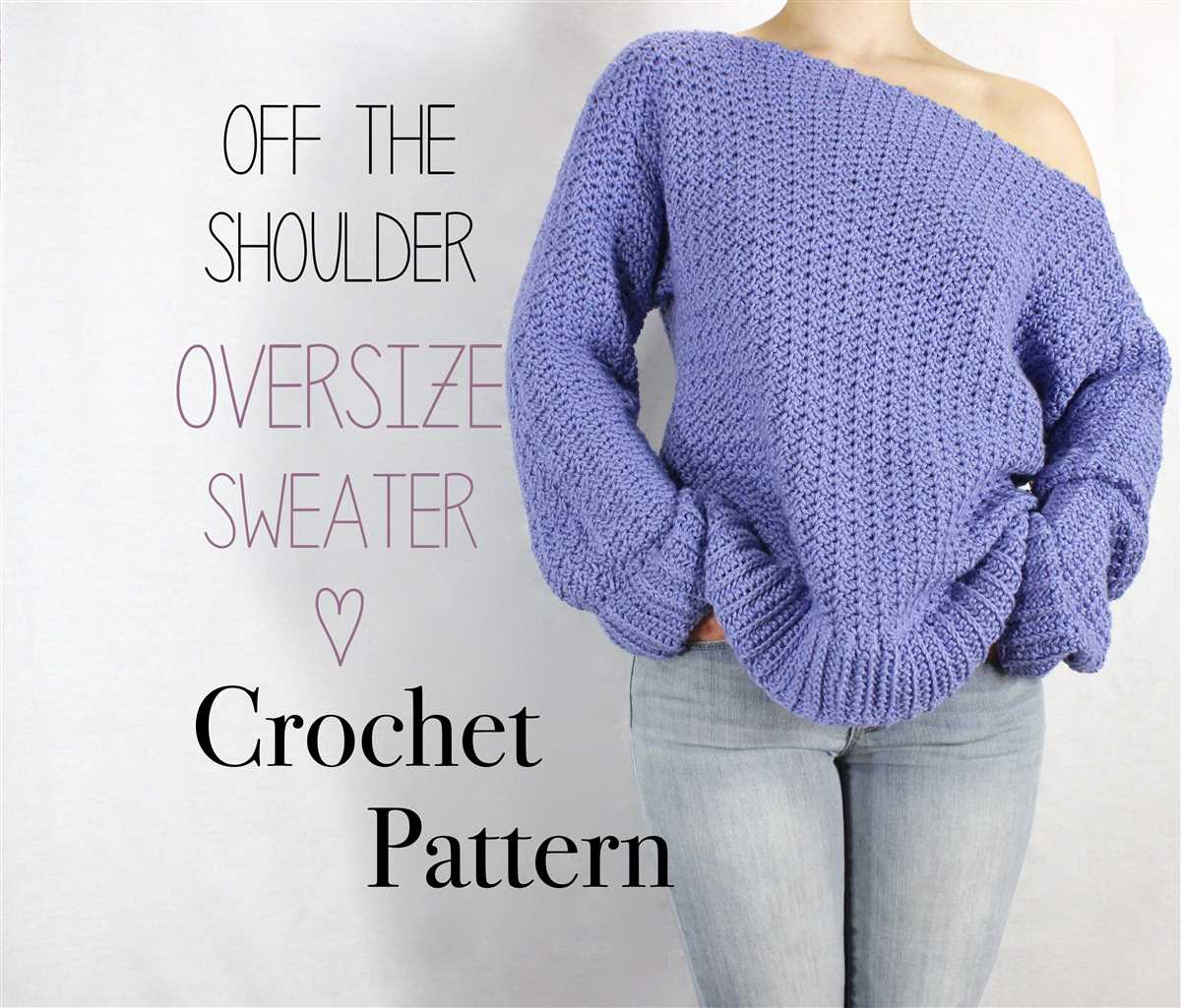 Off the shoulder jumper knitting pattern