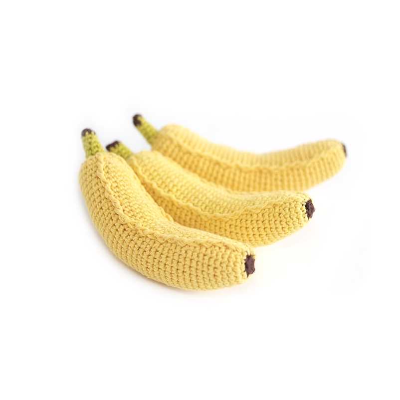 Knitted banana pattern