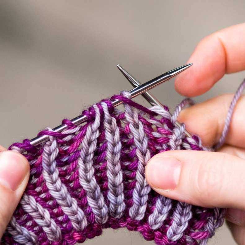 Double yarn knitting patterns