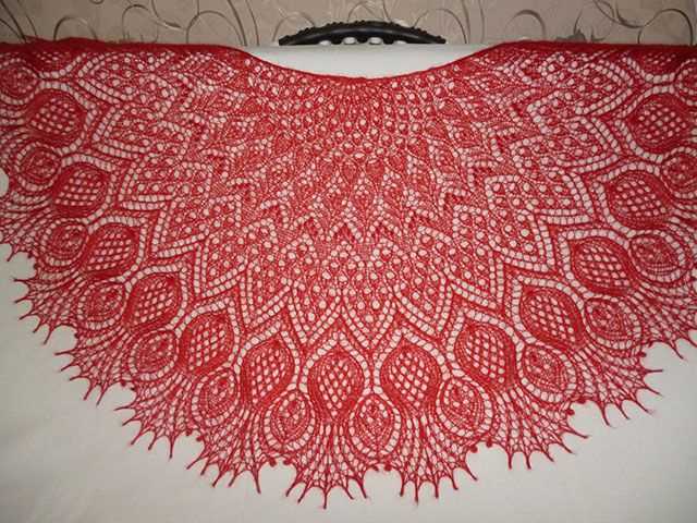 Knitted lace shawls and wraps patterns