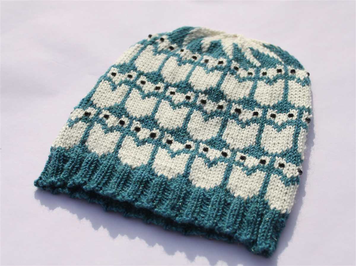 Top down beanie knitting pattern