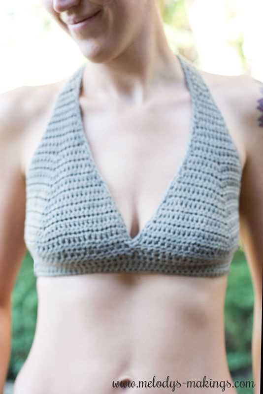 Chunky knit bralette pattern