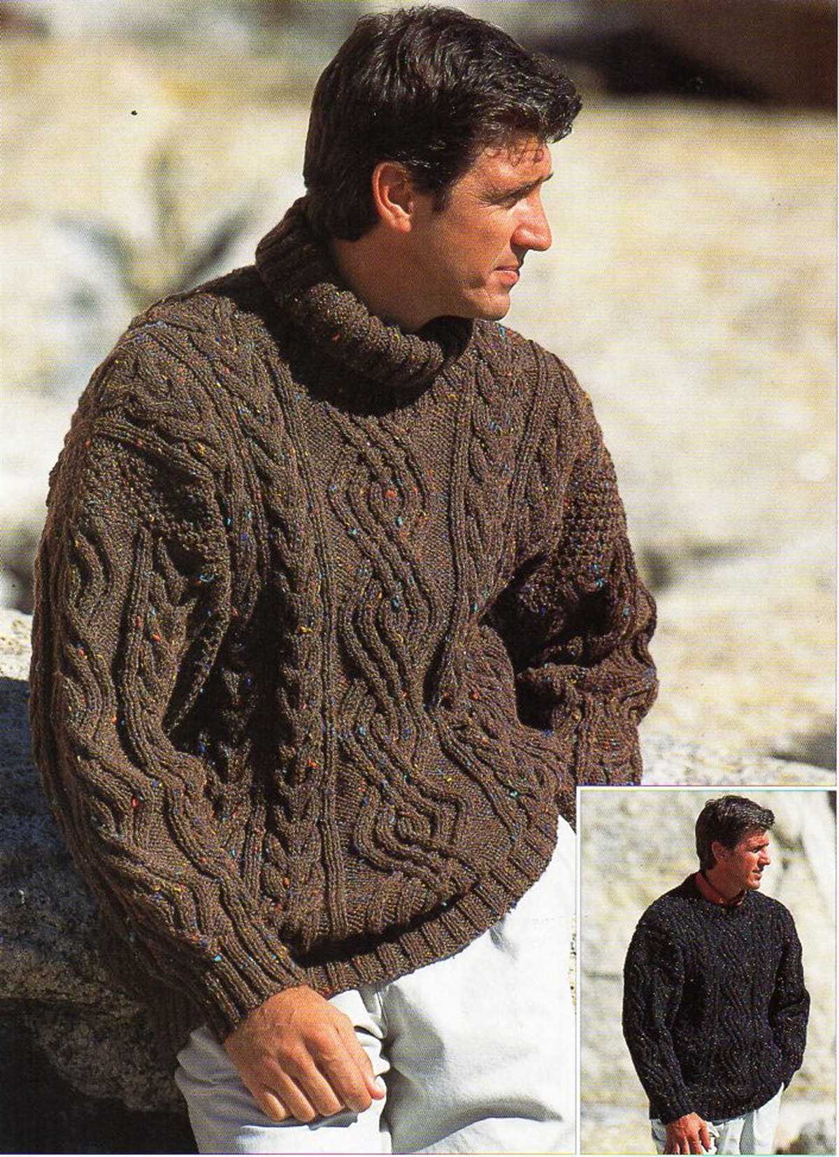 Mens aran sweaters knitting patterns