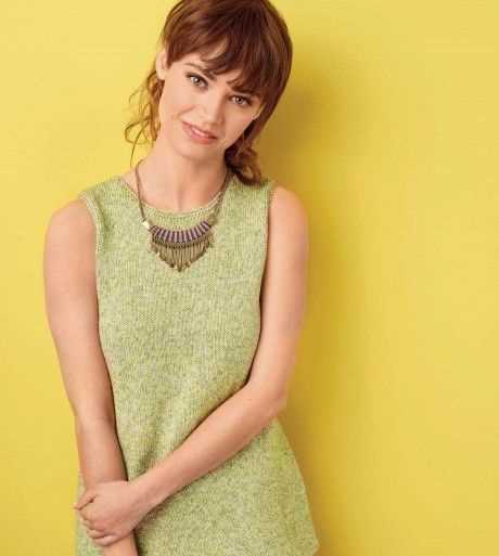 Easy knit sleeveless top pattern
