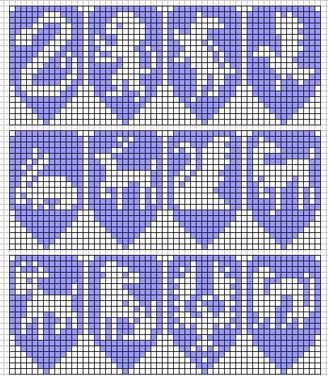 Knitting with beads patterns