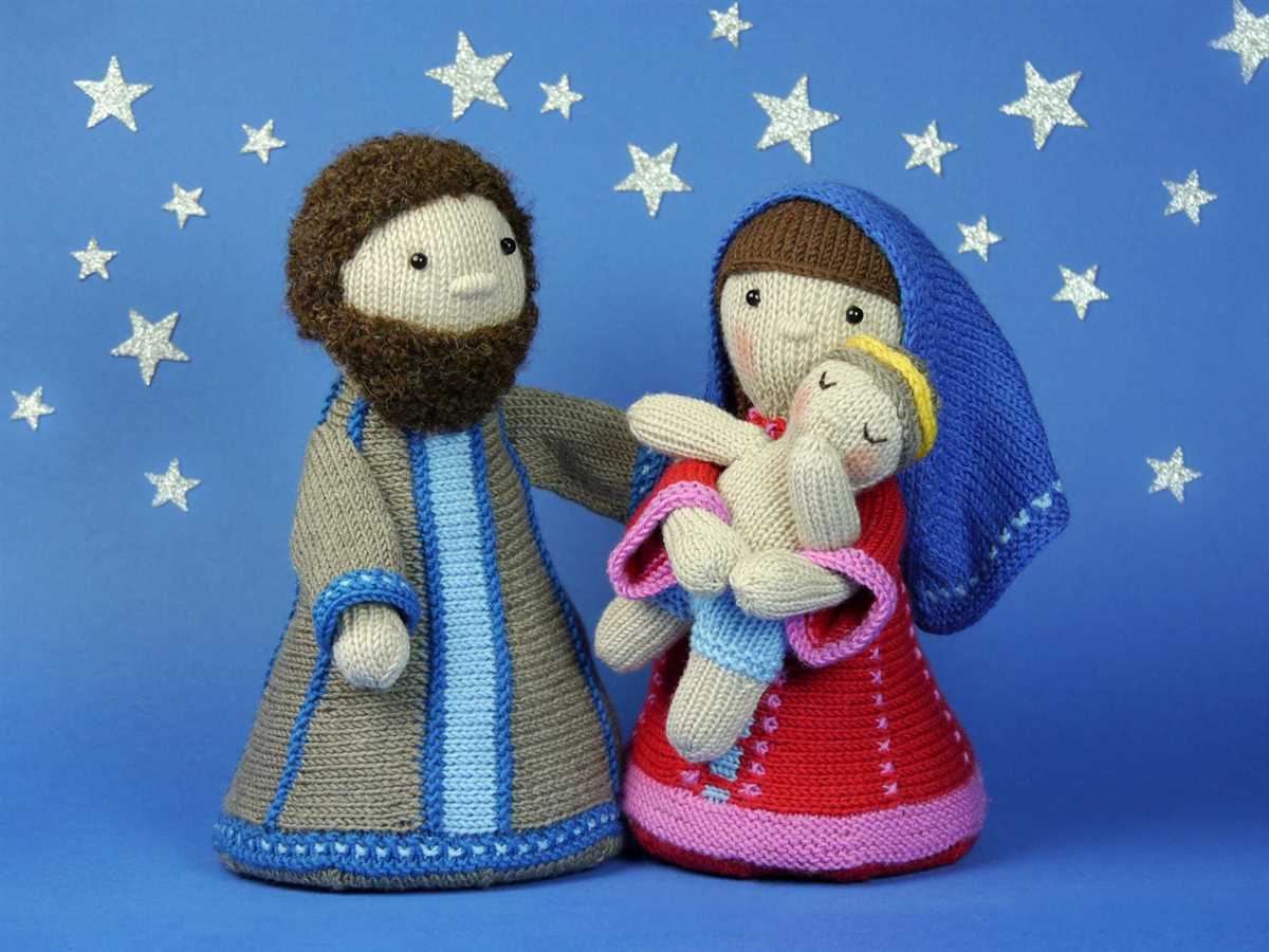 Let's knit nativity pattern