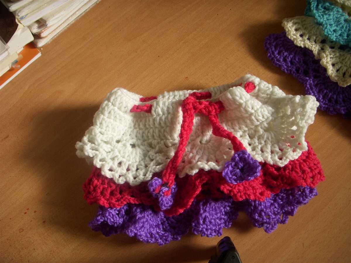 Knit ruffle skirt pattern