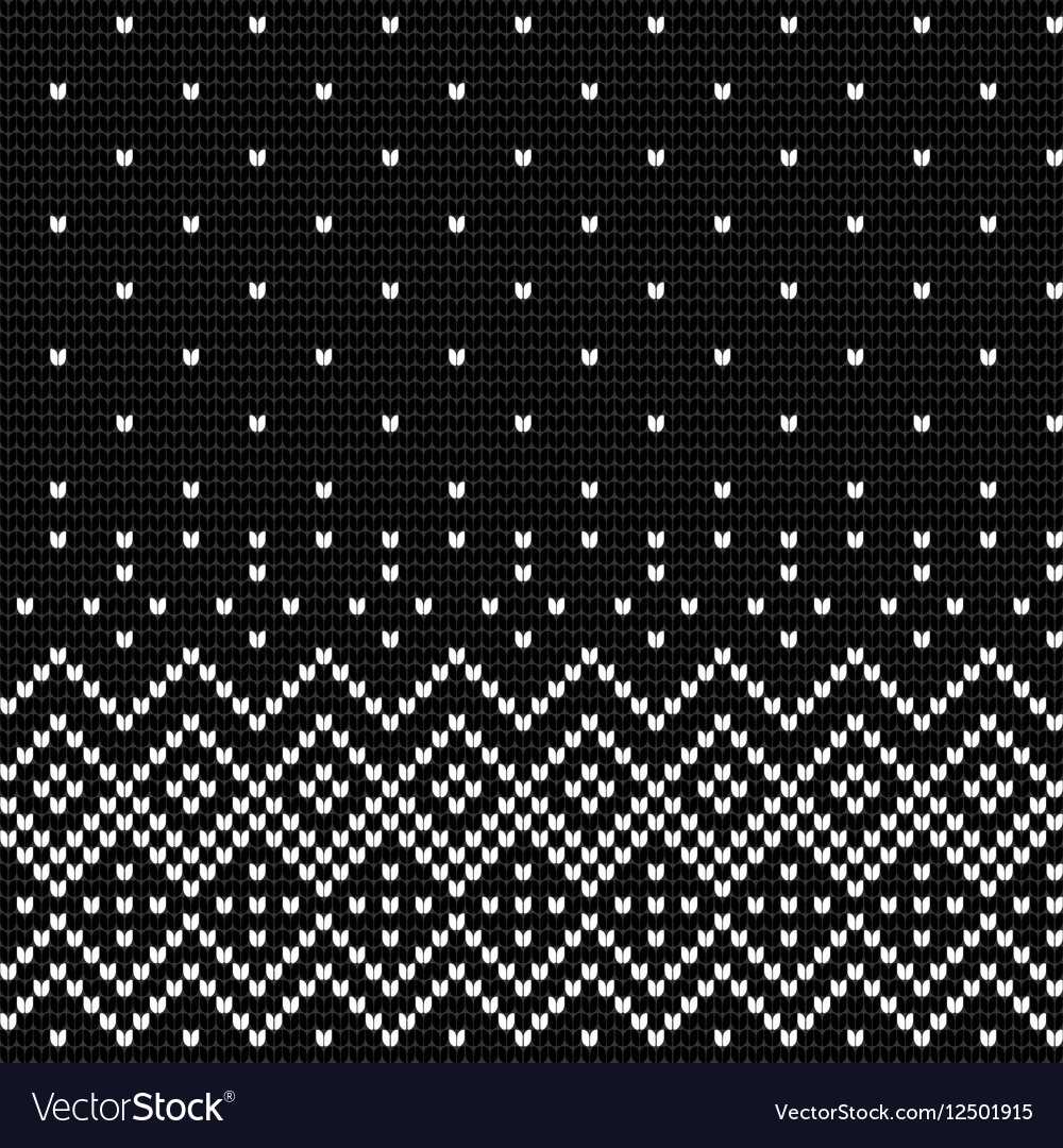 Checkered knit sweater pattern