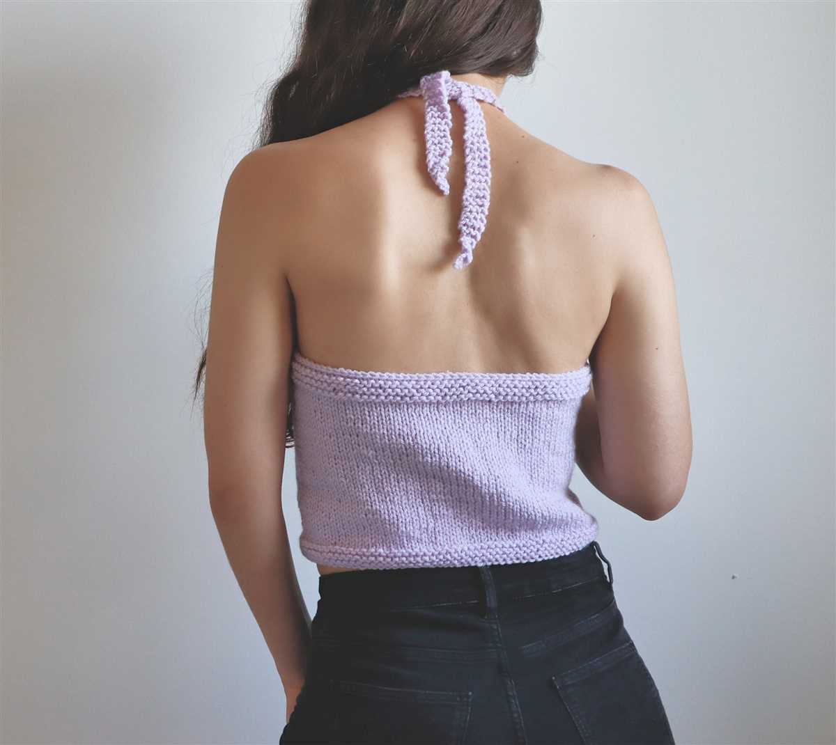 One shoulder knit top pattern