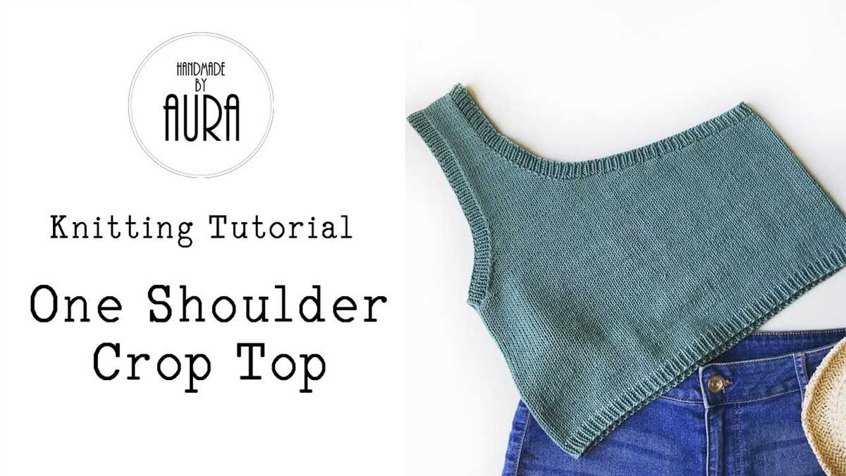 One shoulder knit top pattern