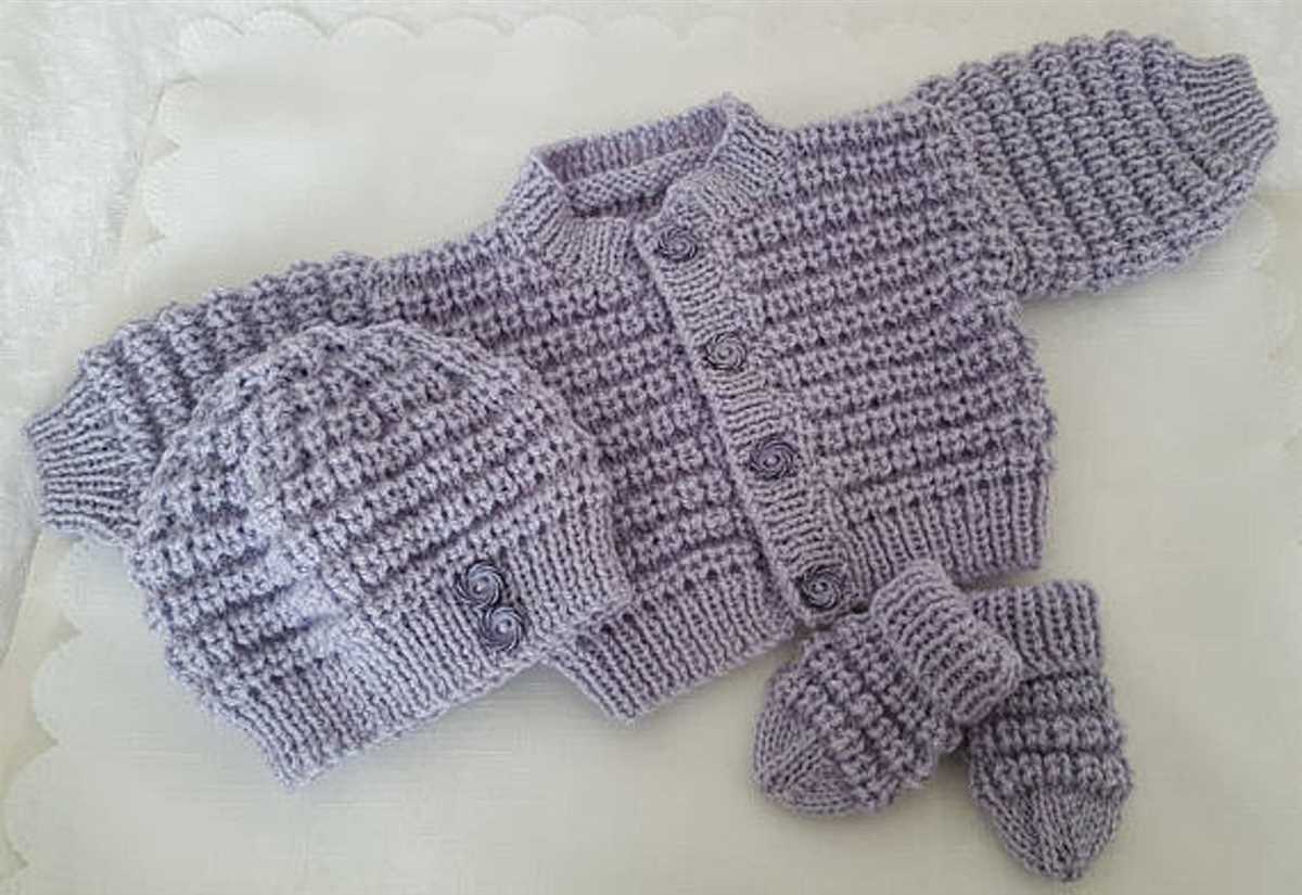 Creating Stylish and Adorable Baby Sets with Knitting Patterns Baby set knitting patterns