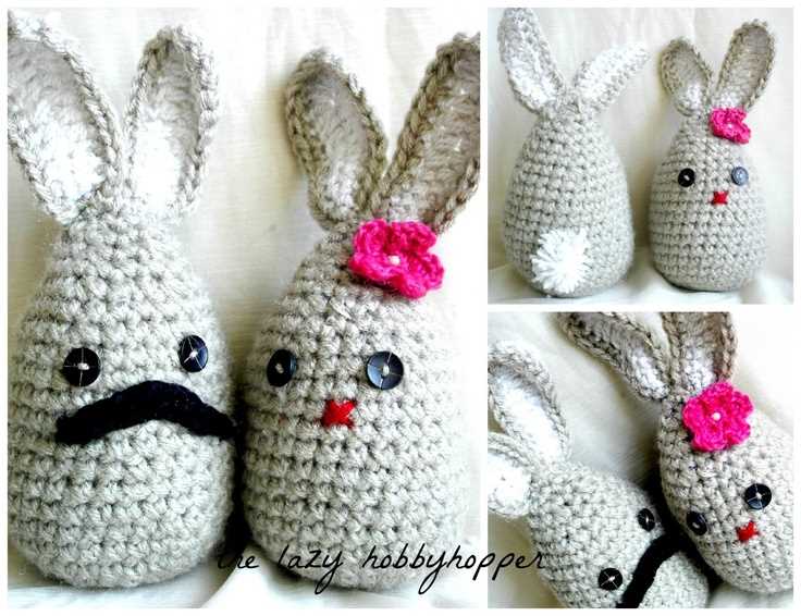 Free knitting pattern easter bunny