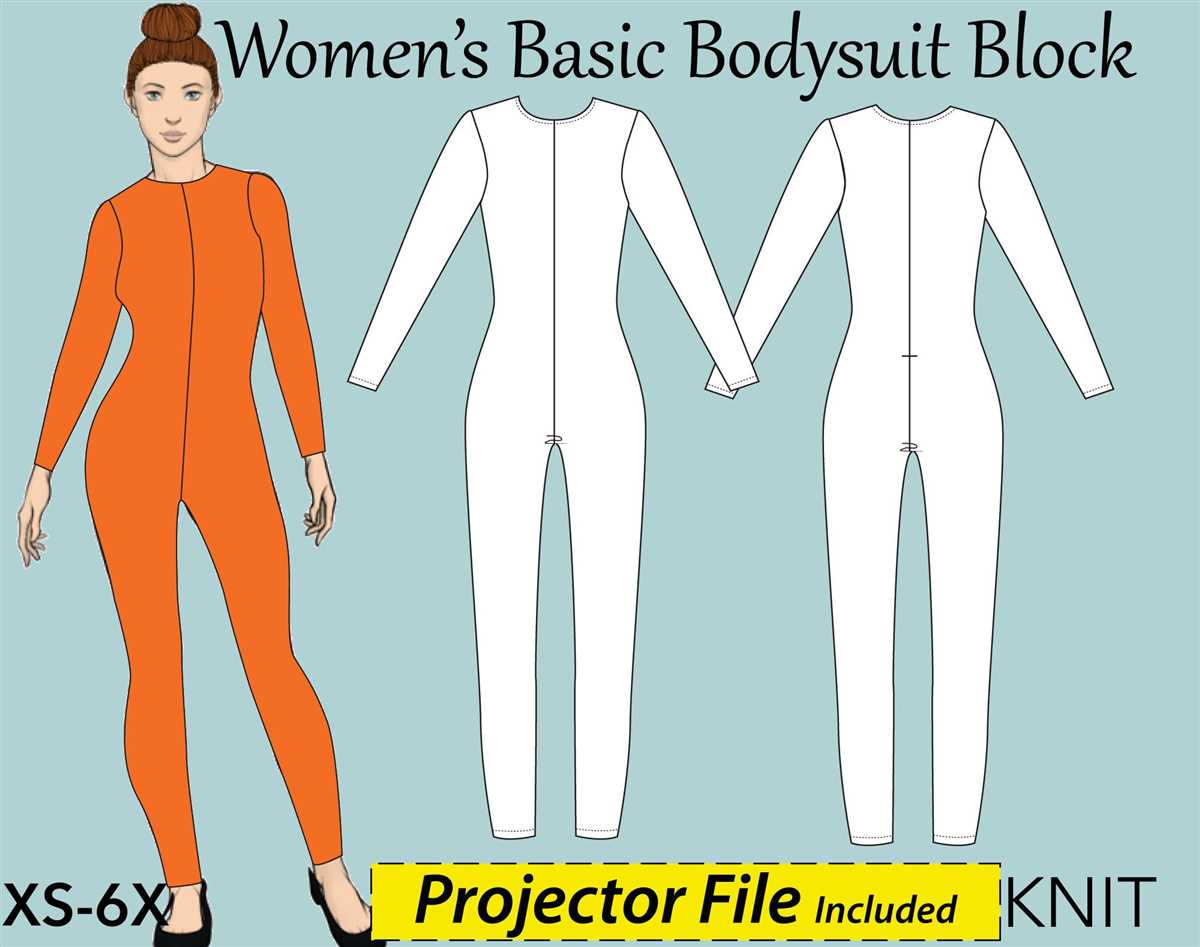 Knit bodysuit pattern