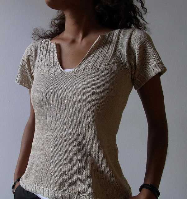 Knitting pattern for sleeveless pullover