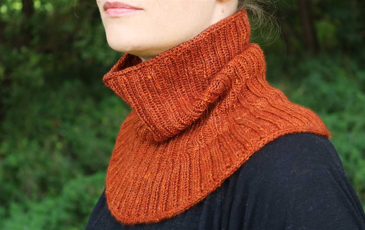 Shawl collared cowl free knitting pattern