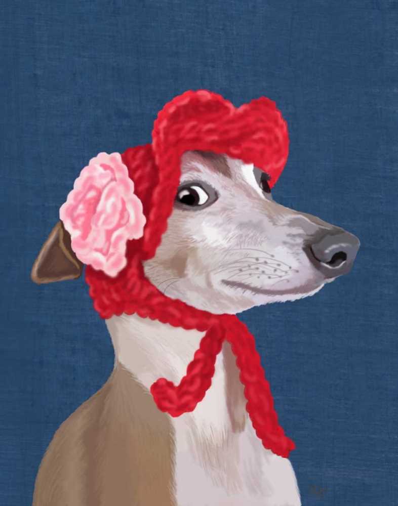 Christmas dog hat knitting pattern