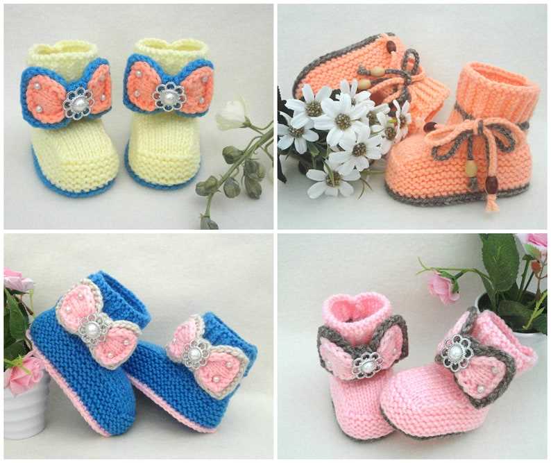 Free knitted baby booties pattern