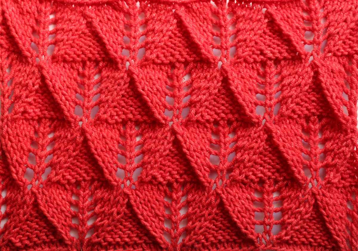 Yarn over knit two together scarf pattern