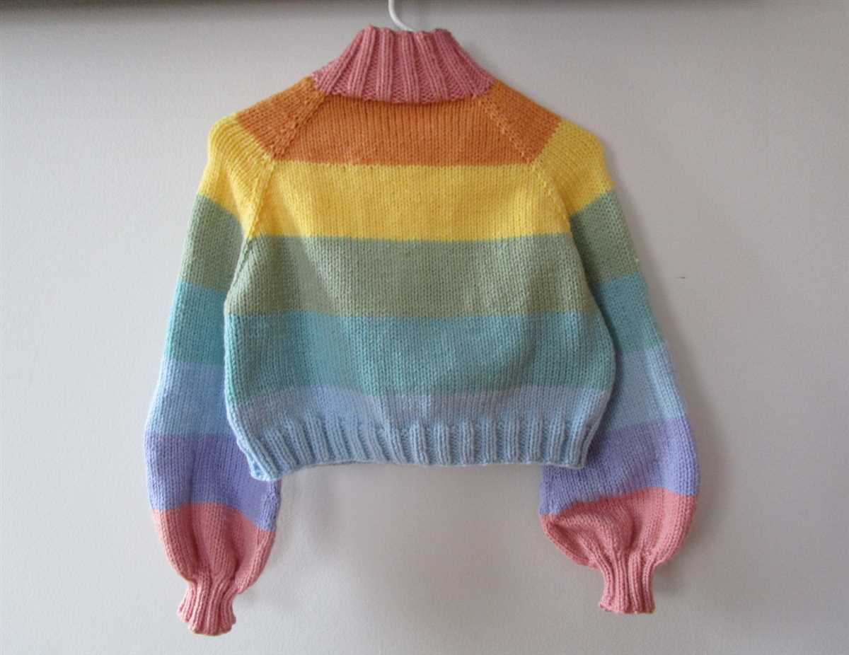 Knit balloon sleeve sweater pattern