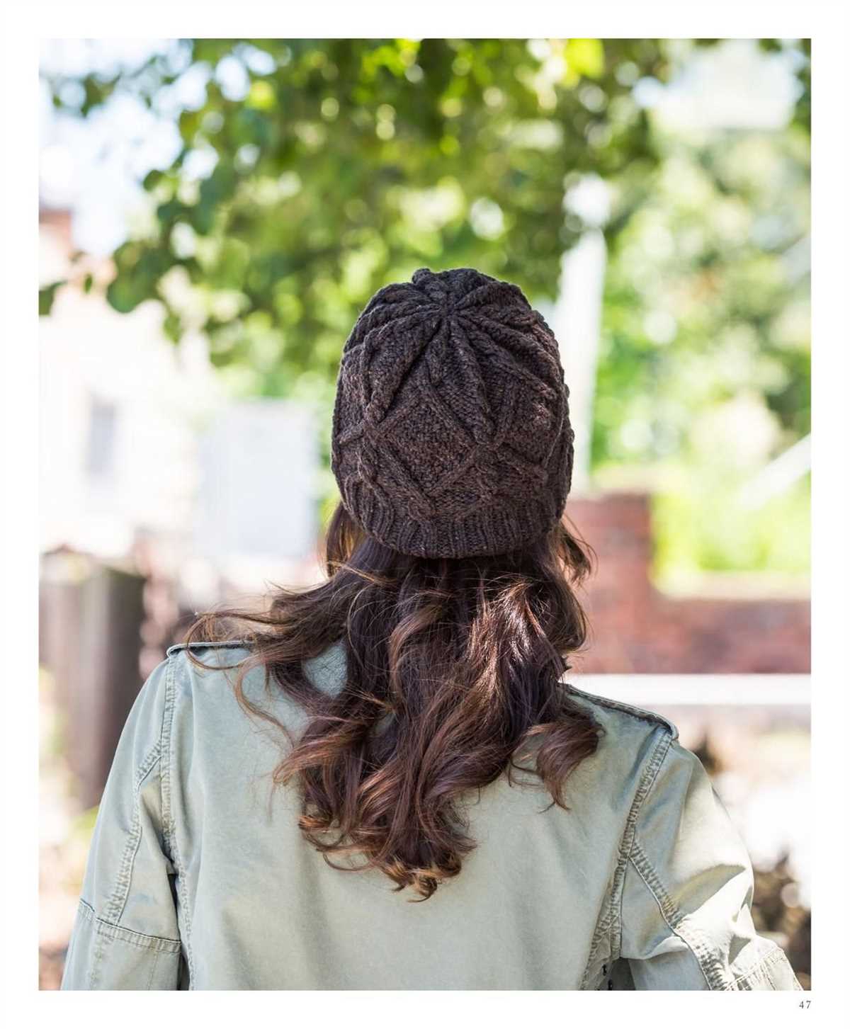 Diamond hat knitting pattern