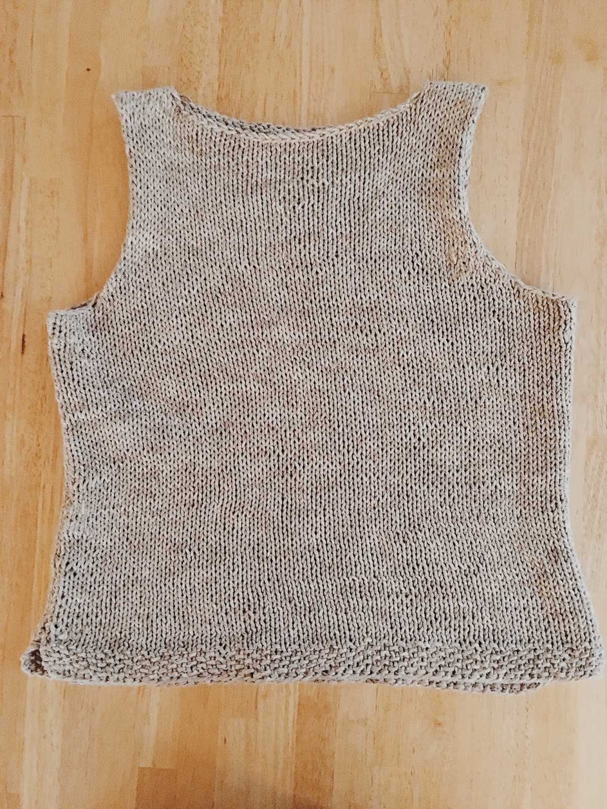 Men's knitted tank top pattern