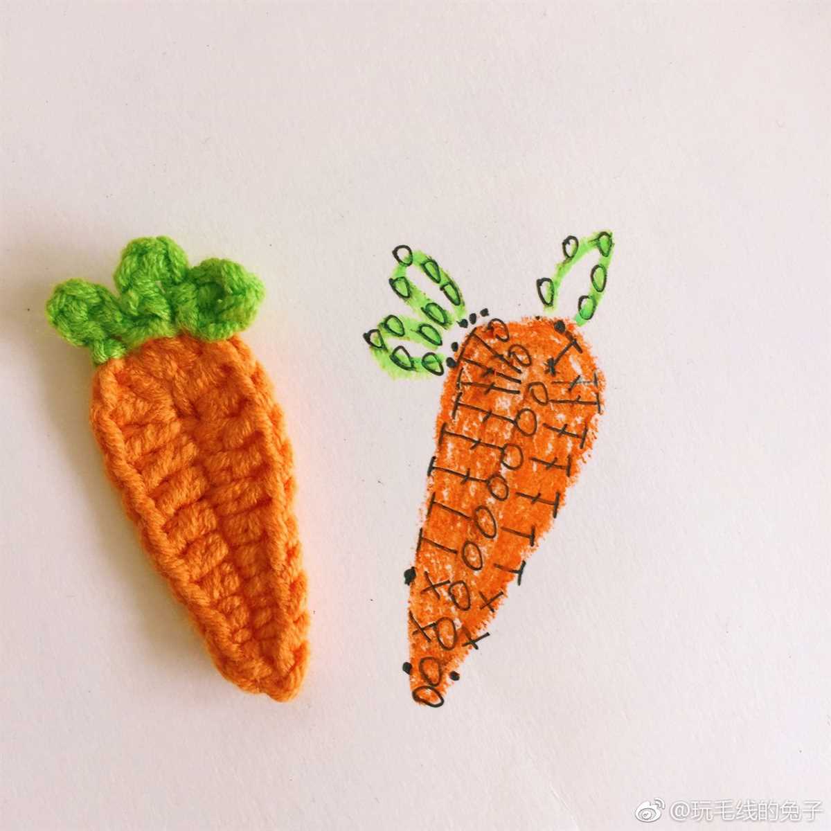 Create your own adorable carrot-shaped knitted toy! Carrot knitting pattern