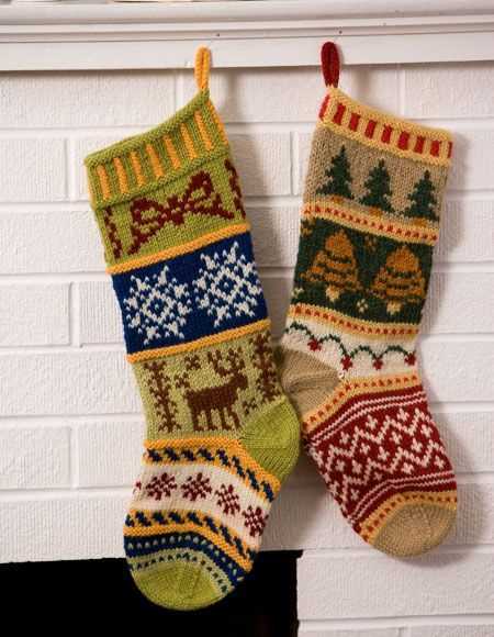 Free knitted mini christmas stocking patterns to download