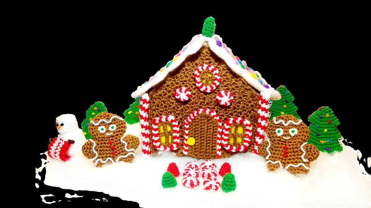 Free gingerbread house knitting pattern