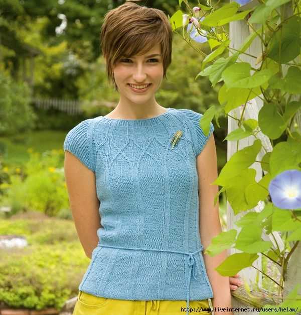 Cap sleeve knitting pattern