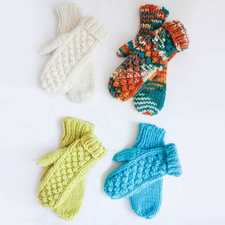 Knitting mitten pattern straight needles