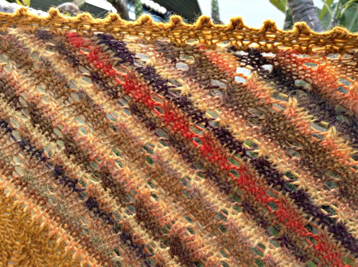 Self-striping yarn knitting patterns