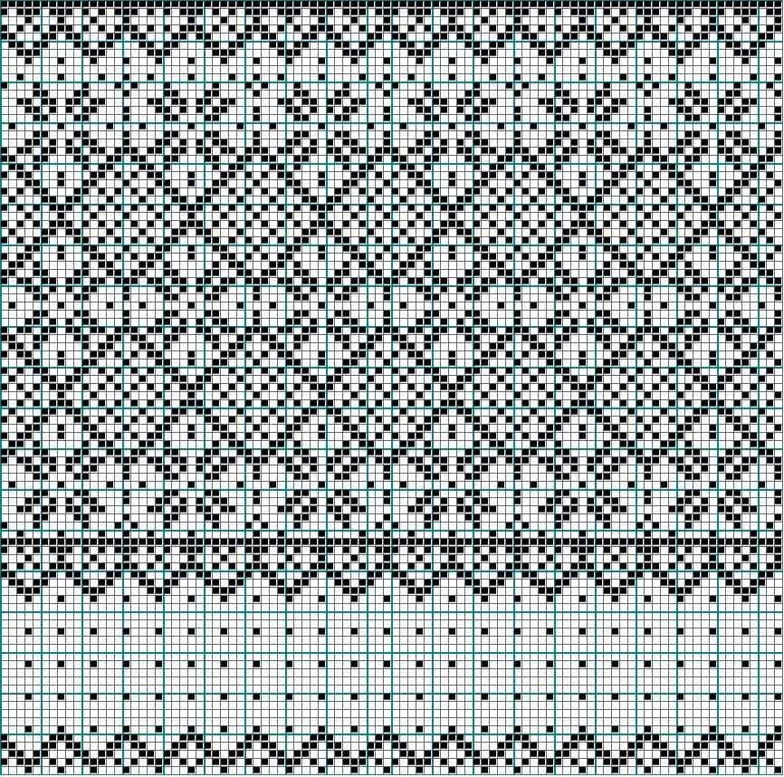 Buffalo check knitting pattern