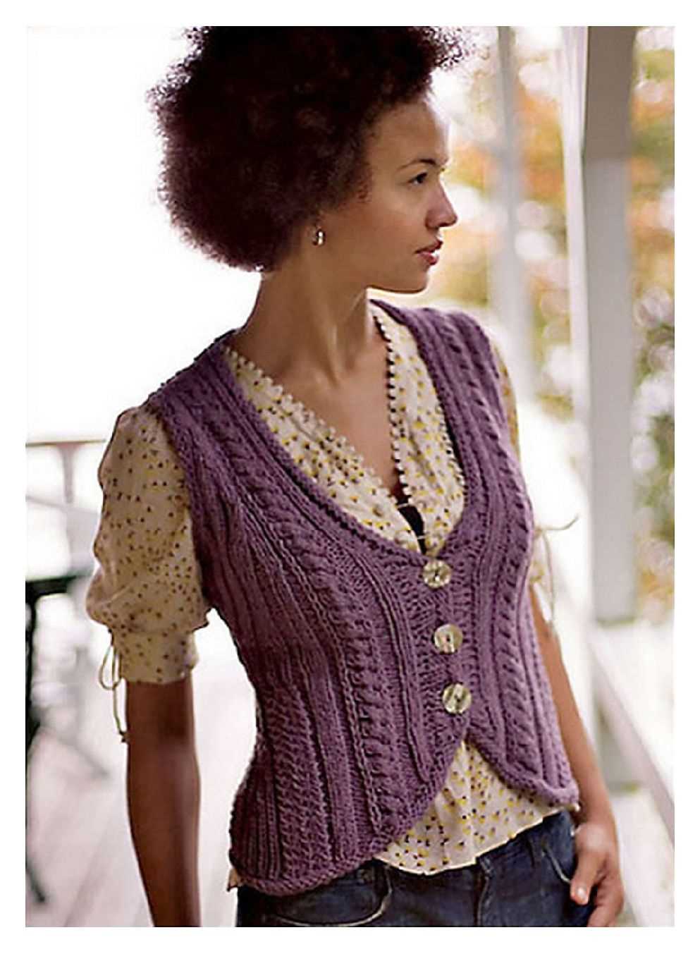 Knitted waistcoat pattern