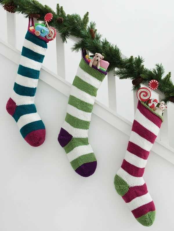 Knit xmas stocking free pattern